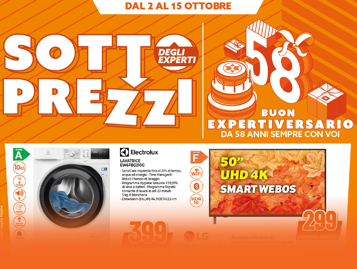 Promo valide fino al 15 Ottobre 2025