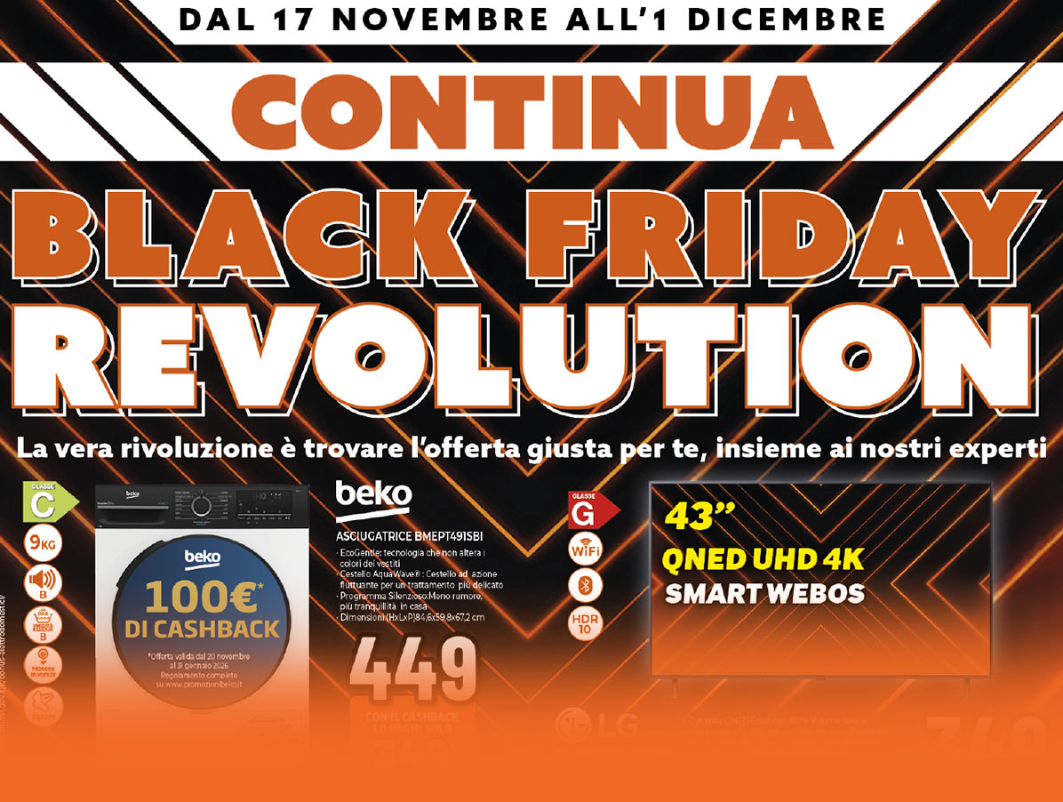 Promo valide fino all'1 Dicembre 2025